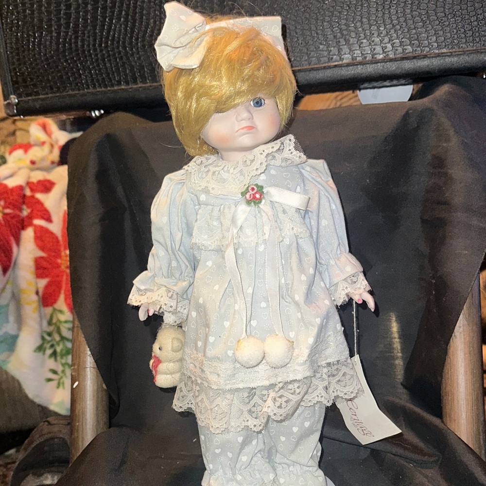 Heritage Collectible Doll with Cream and Brown Accents